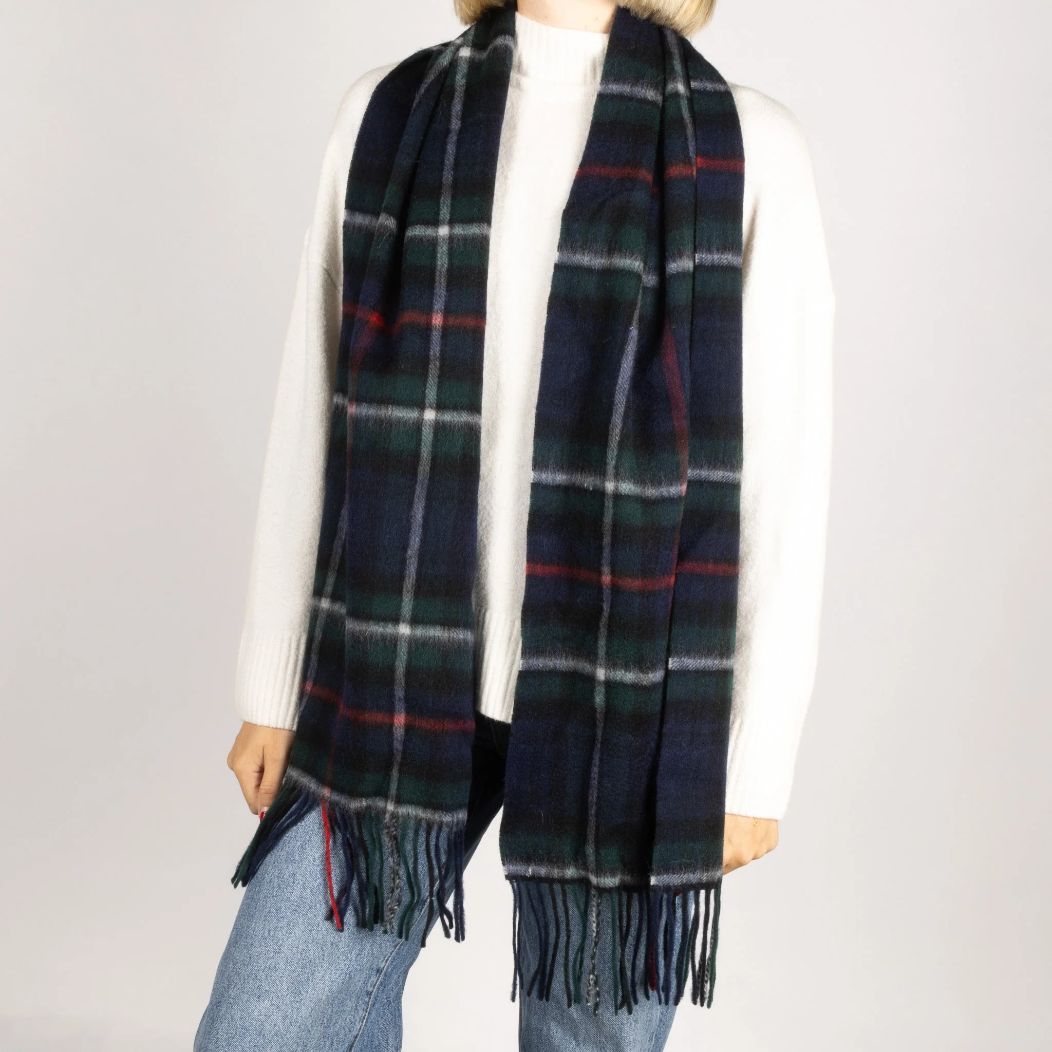 Australian Made Wool Scarf - Paddington Gingham - Image 3