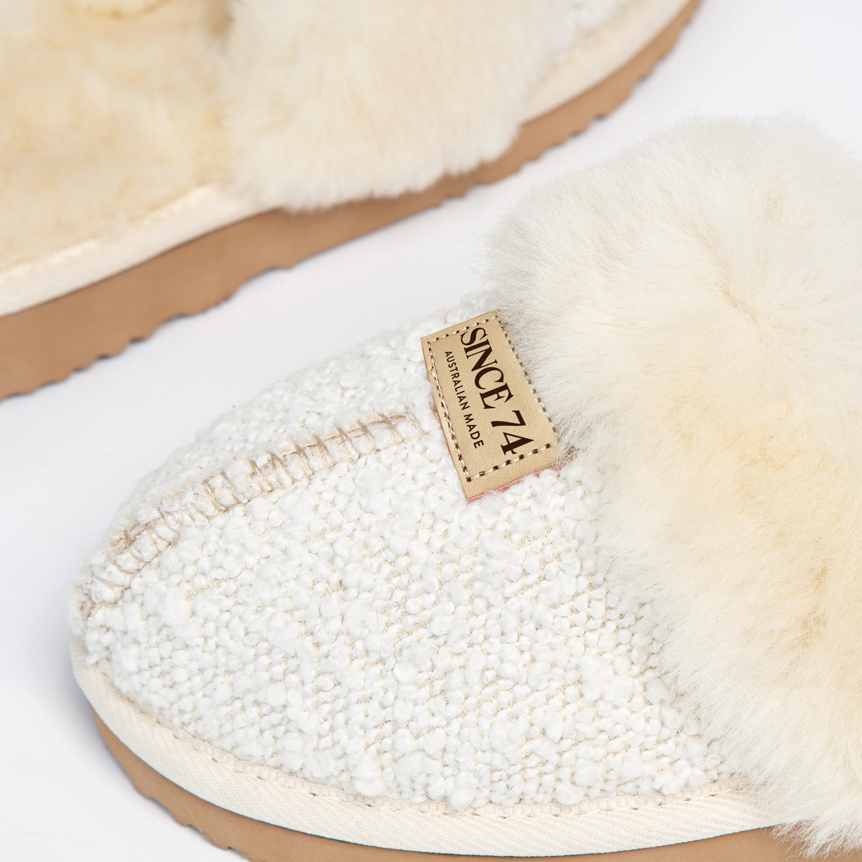 Women's Boucle Designer Slippers - Image 3