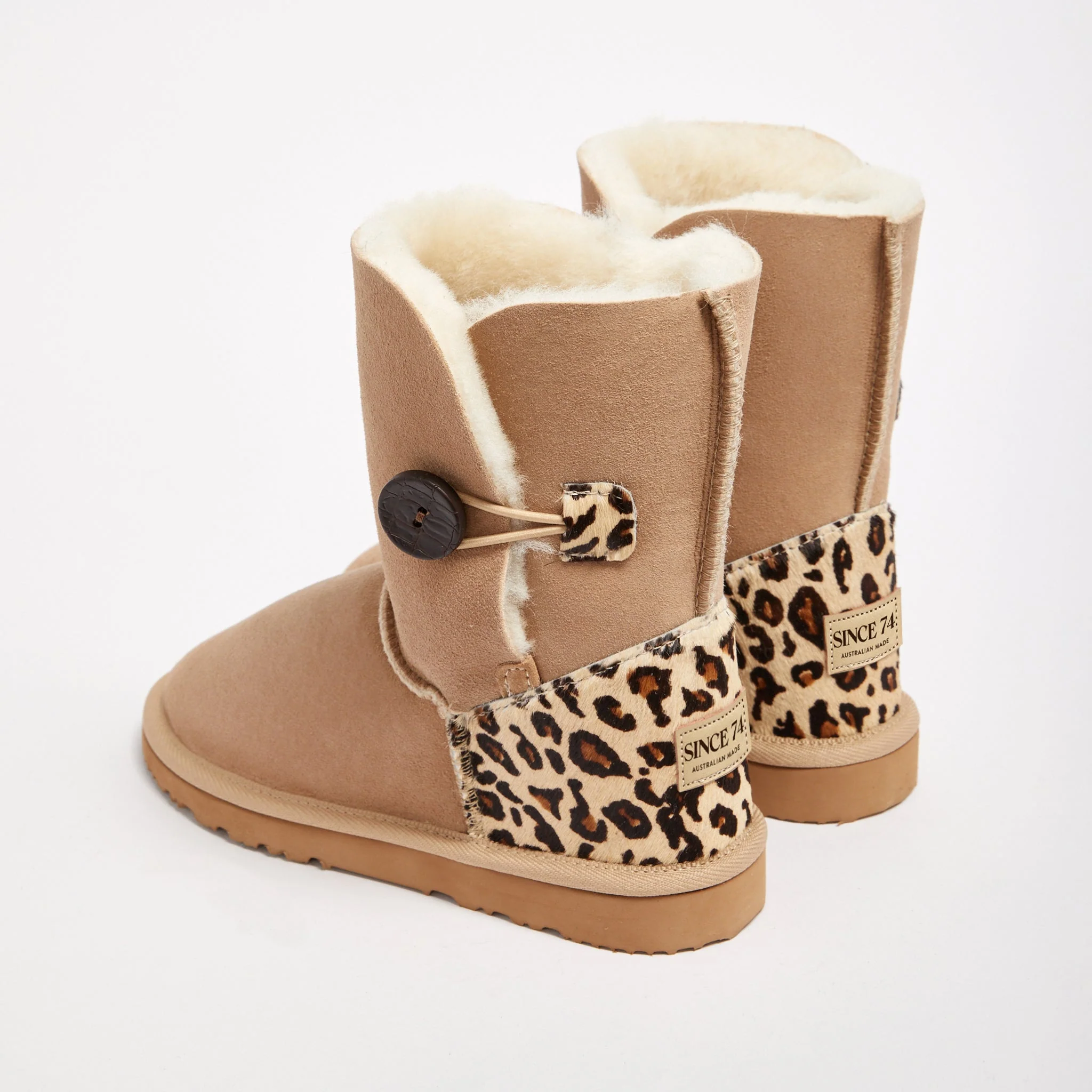 Women's Burleigh Button Mid Baby Leopard - Image 3