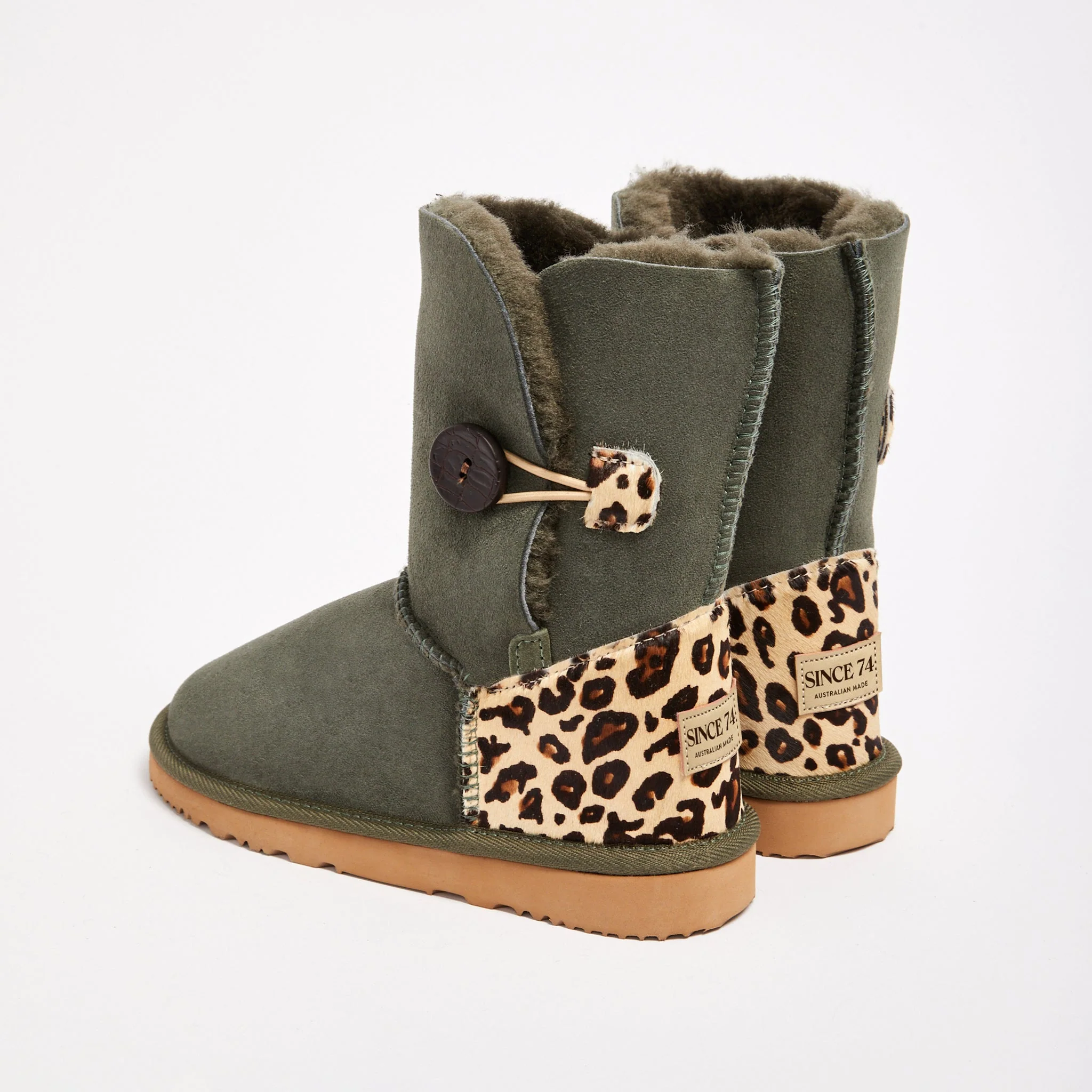 Women's Burleigh Button Mid Baby Leopard - Image 7
