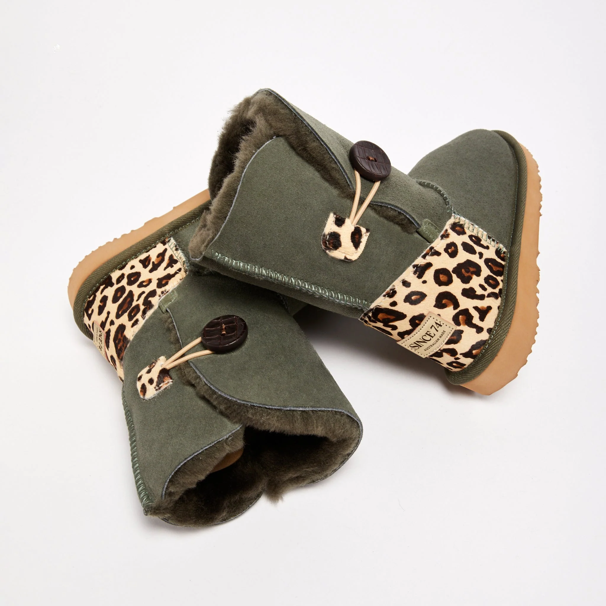 Women's Burleigh Button Mid Baby Leopard - Image 8