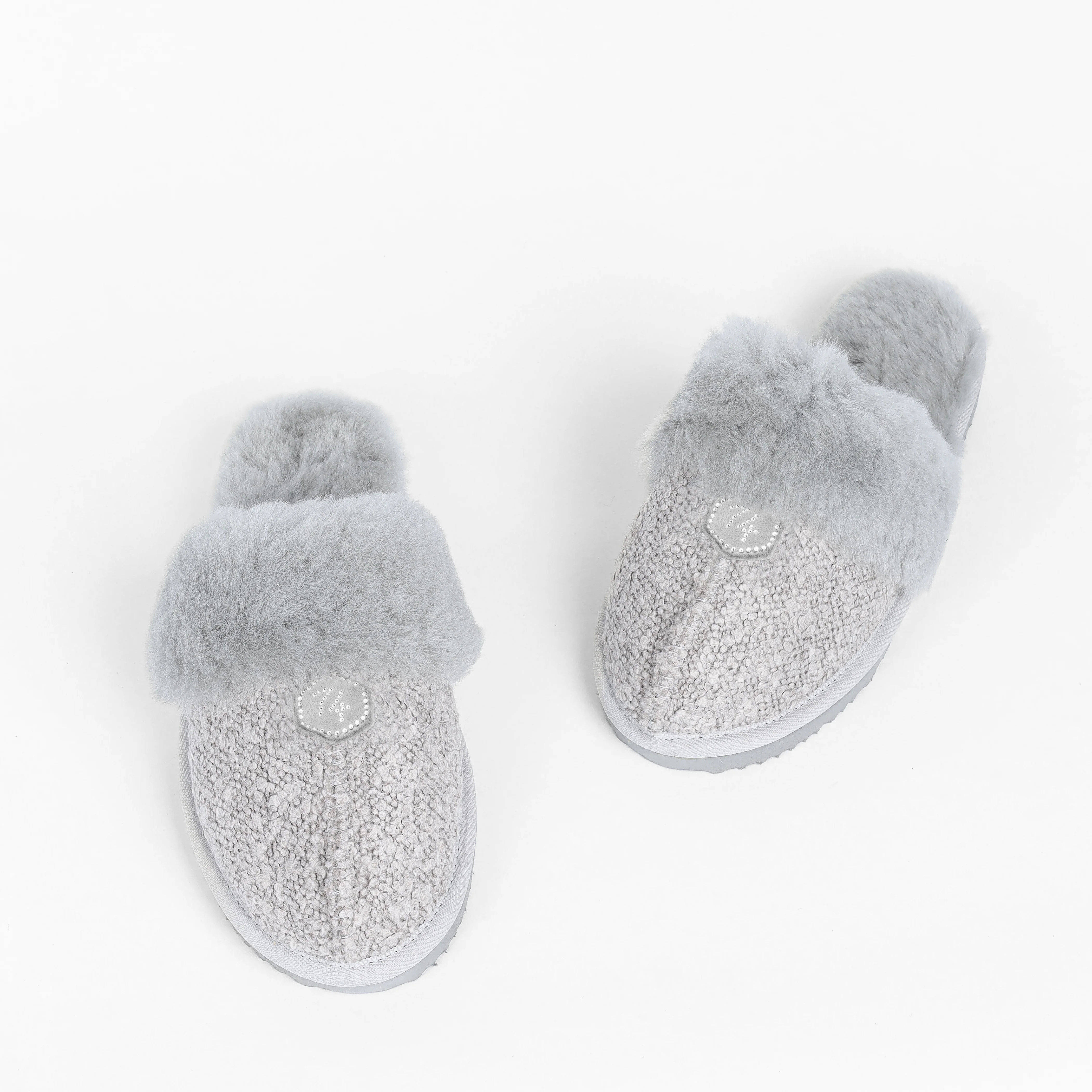 Women's Luxe Boucle Designer Slippers - Image 4