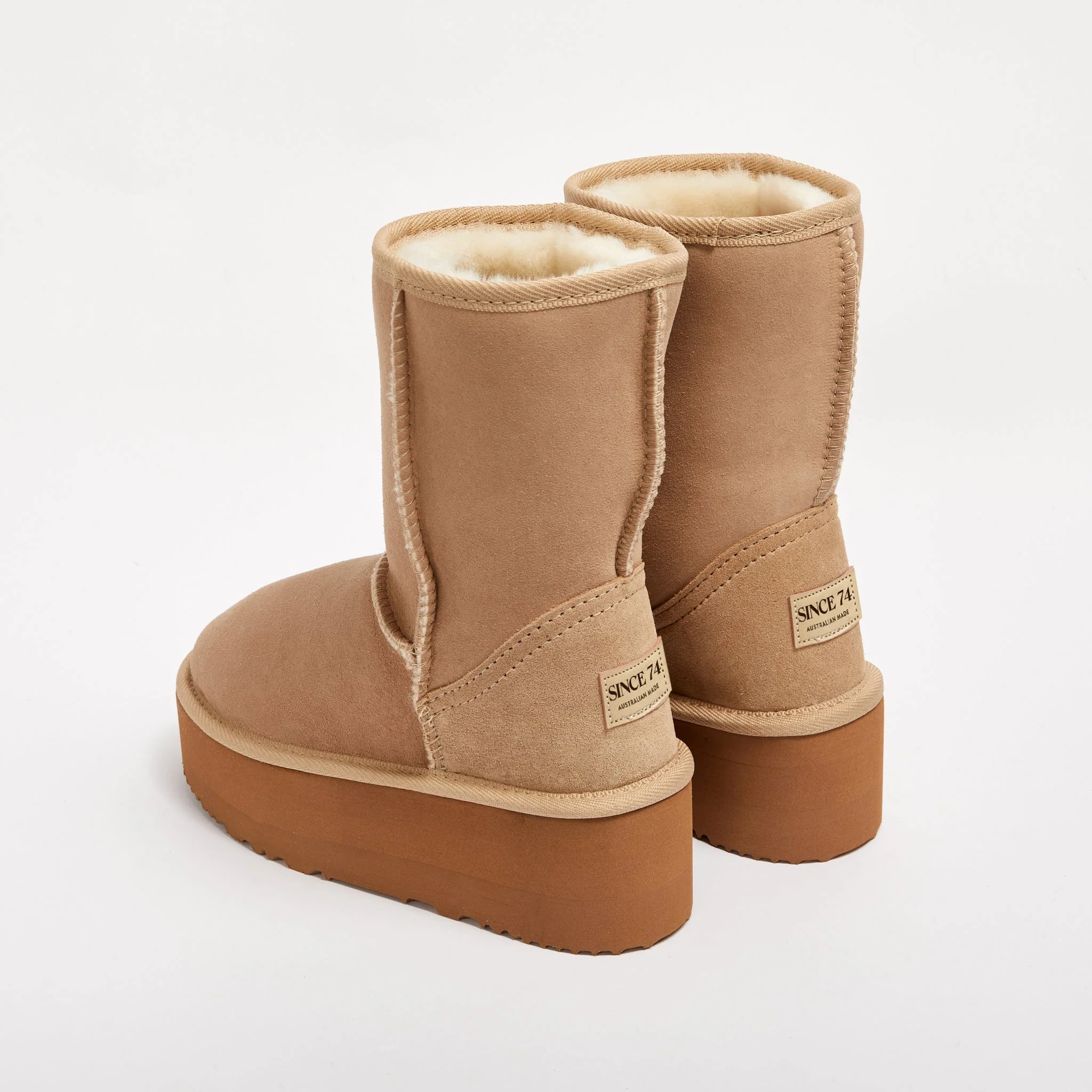 Women's Platform Classic Mid Natural - Image 3