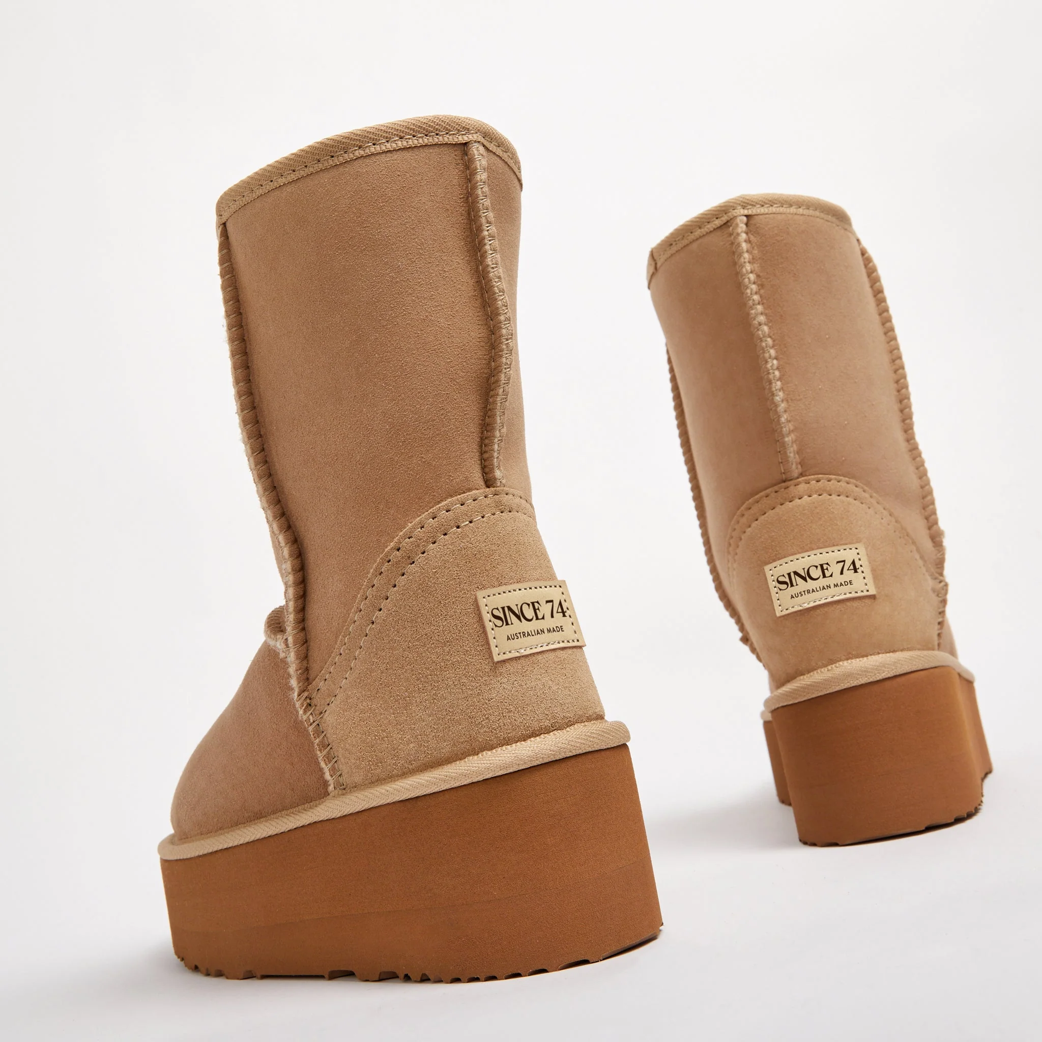 Women's Platform Classic Mid Natural - Image 4