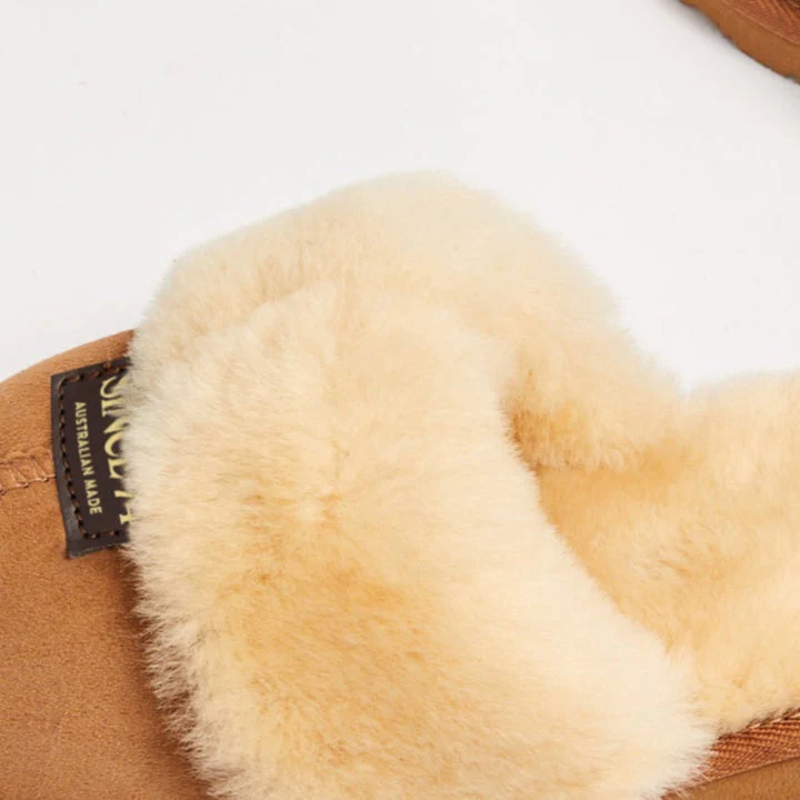 Women's Platform Designer Slipper Natural - Image 3